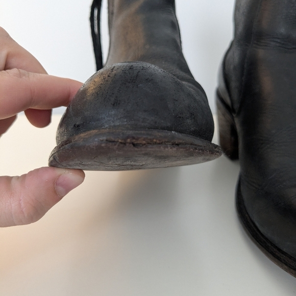 John Fluevog Black Ankle Boots - Picture 4 of 9